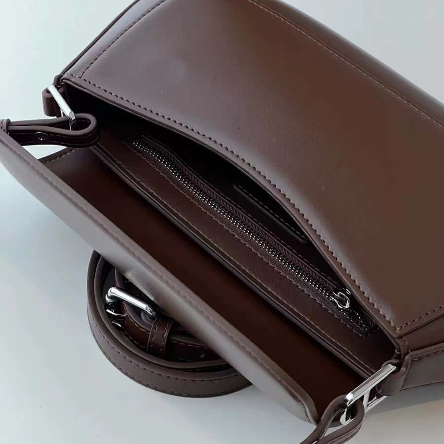 Real leather handbags on sale Yuci chocolate