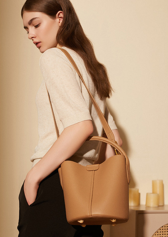 crossbody bucket shoulder bag