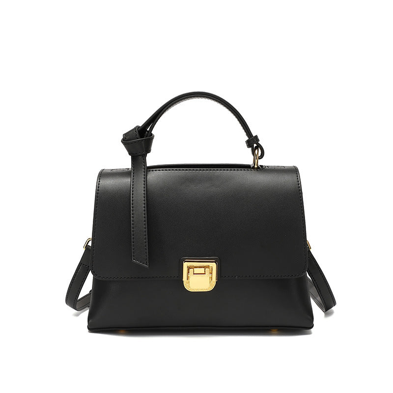 Black leather crossbody bag Yuci